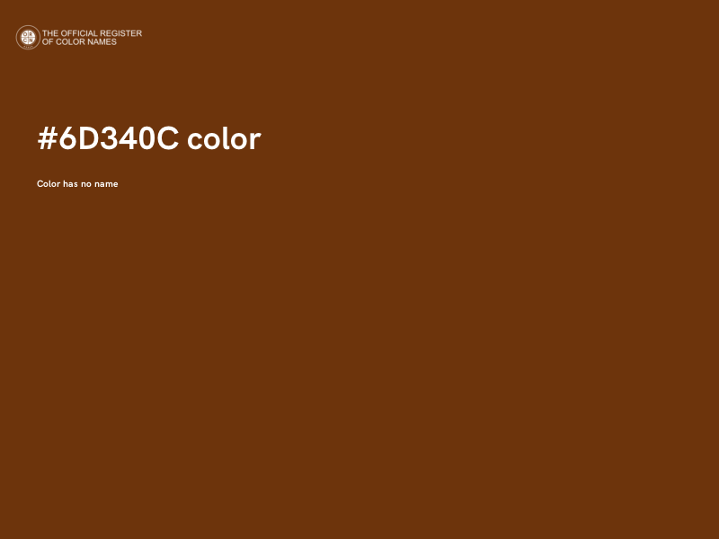 #6D340C color image