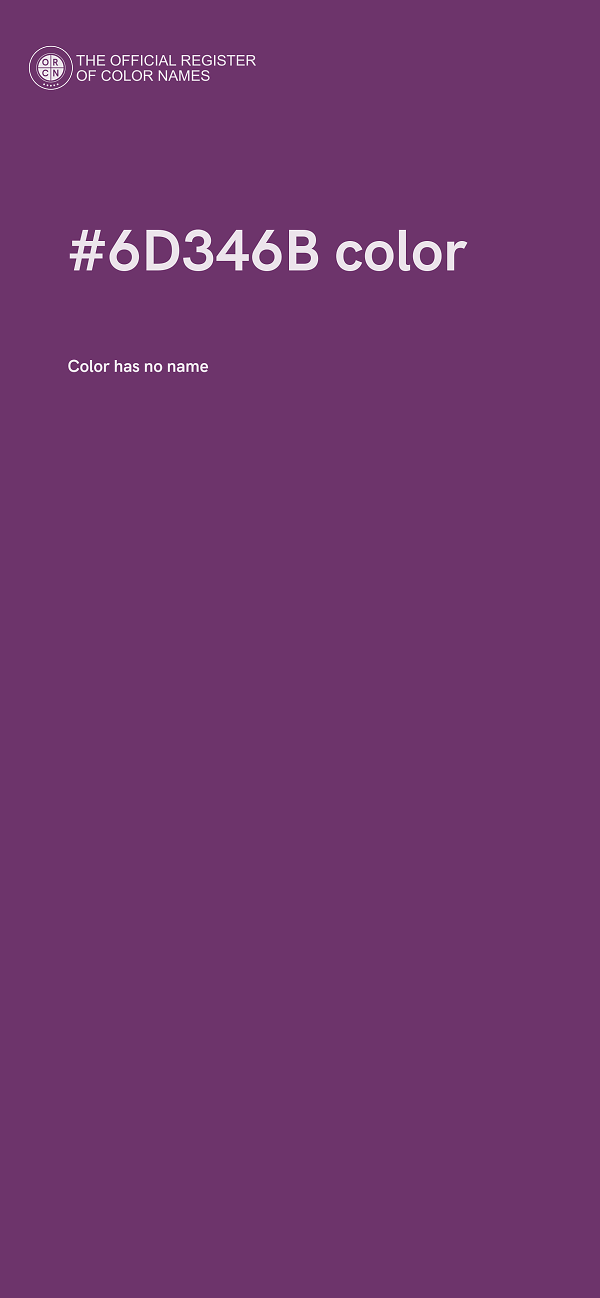#6D346B color image