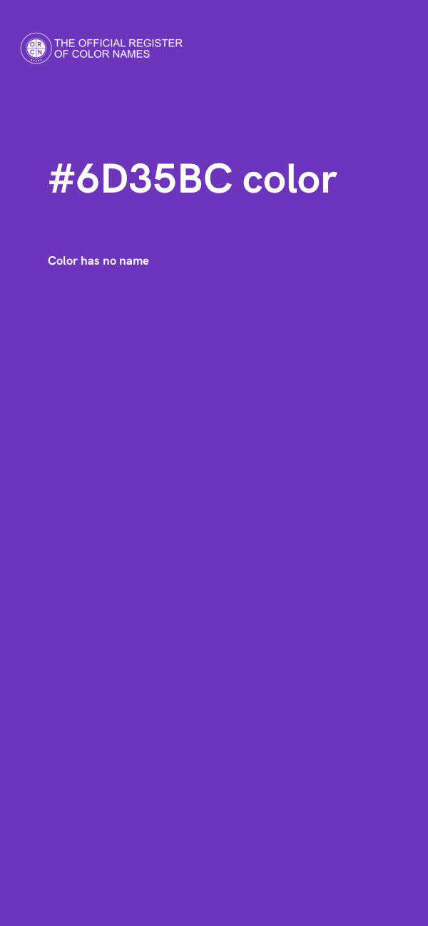 #6D35BC color image