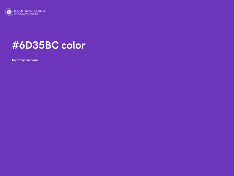 #6D35BC color image