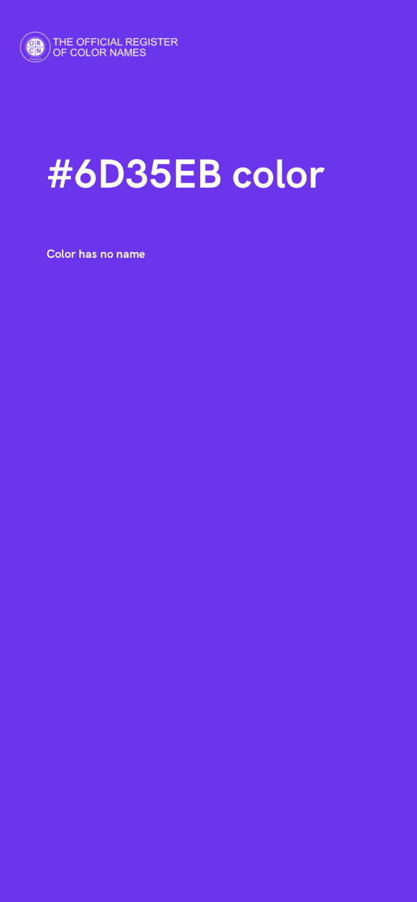 #6D35EB color image