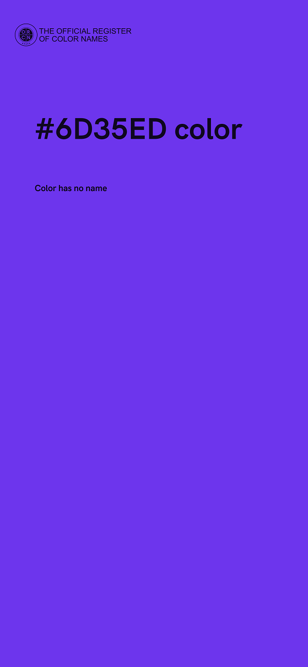 #6D35ED color image