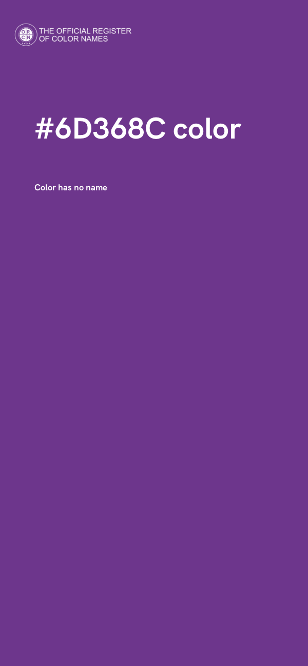 #6D368C color image