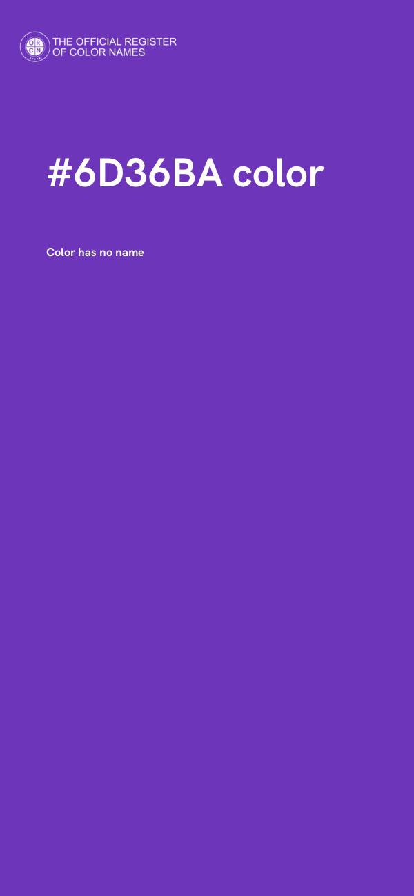#6D36BA color image