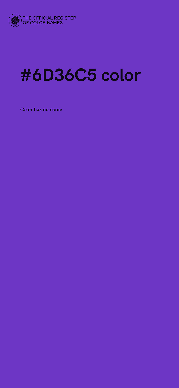 #6D36C5 color image