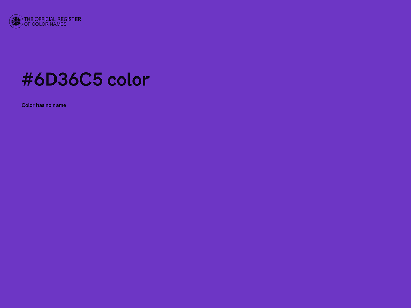 #6D36C5 color image