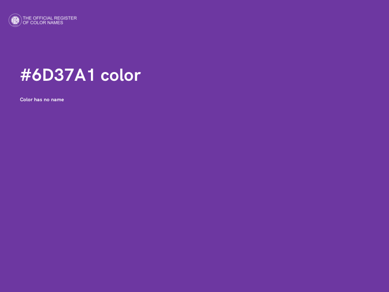 #6D37A1 color image