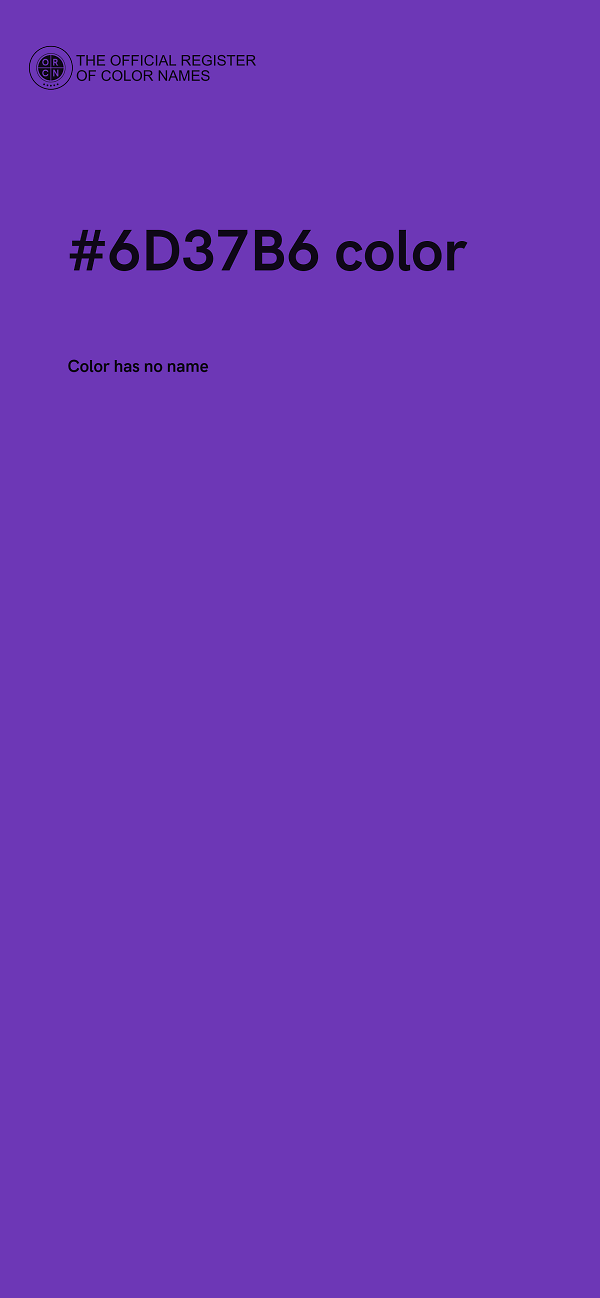 #6D37B6 color image