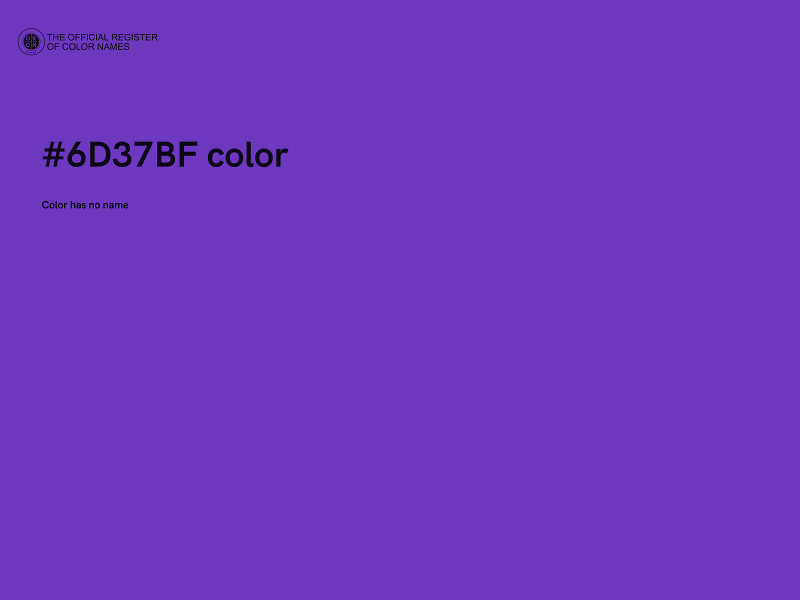 #6D37BF color image