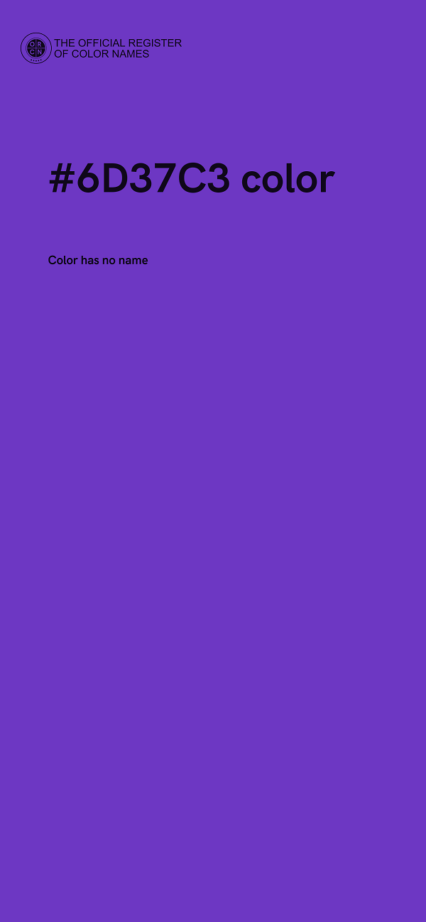 #6D37C3 color image