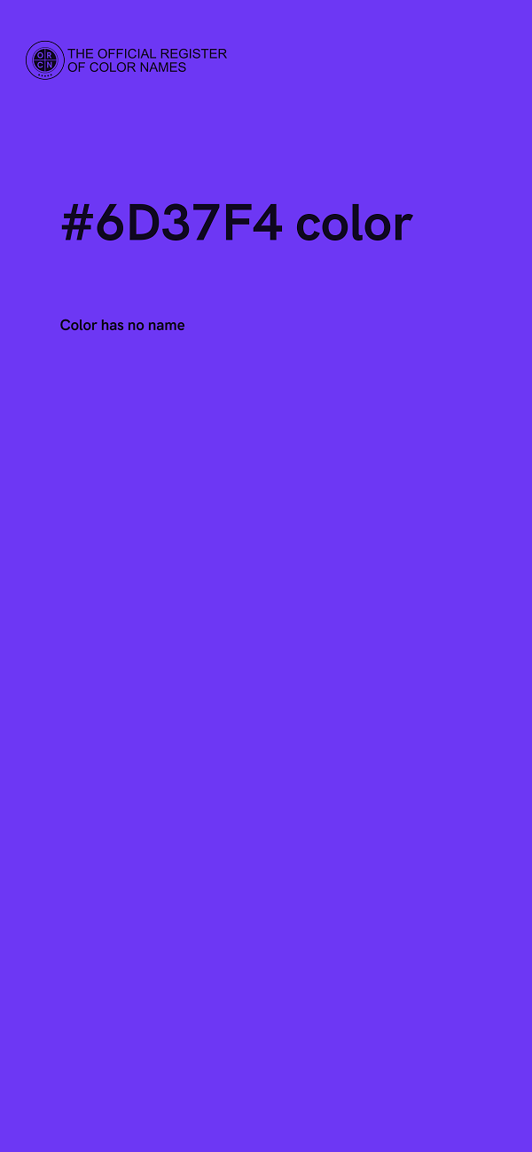 #6D37F4 color image