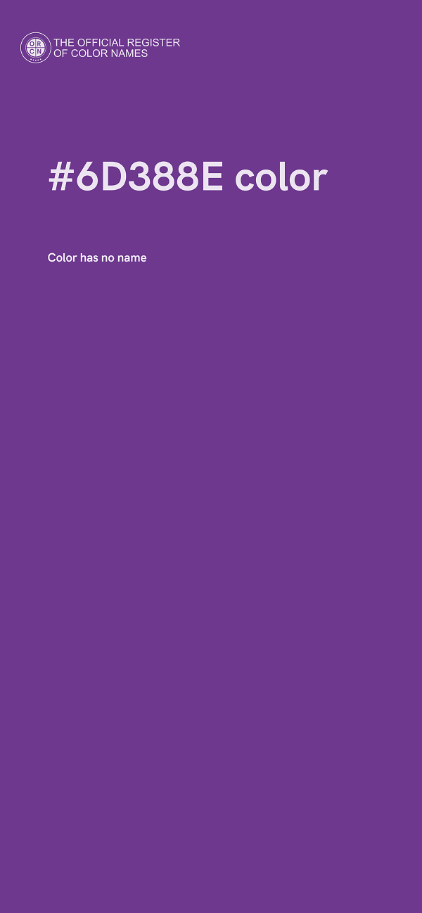 #6D388E color image