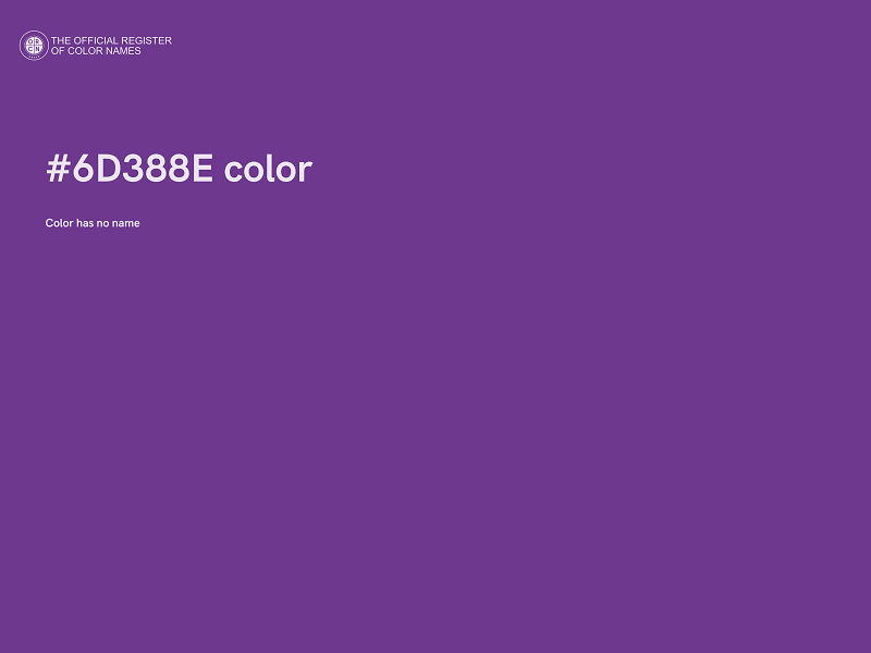 #6D388E color image