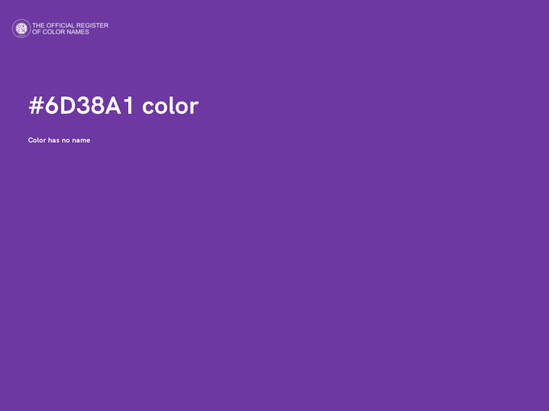 #6D38A1 color image