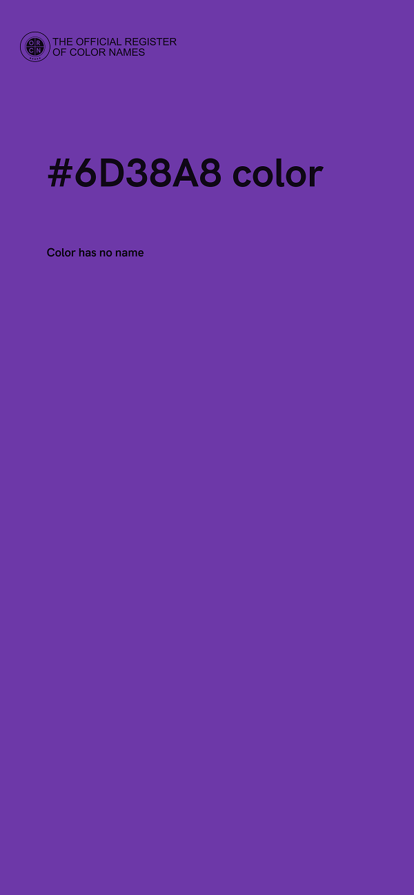 #6D38A8 color image