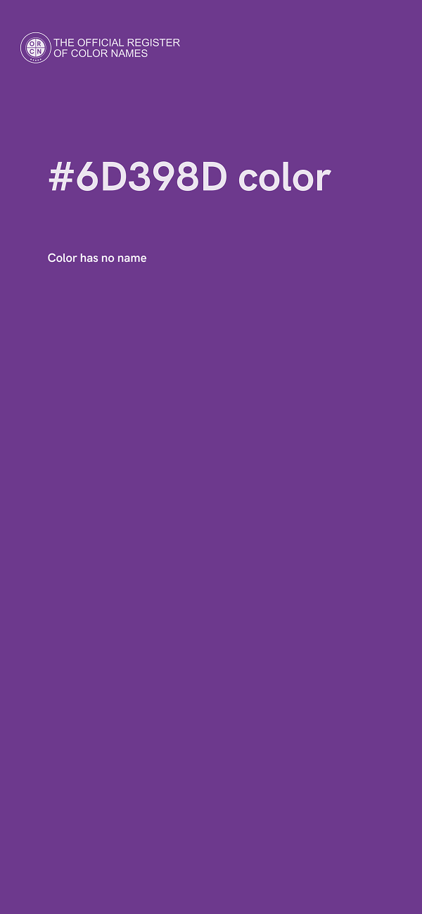 #6D398D color image