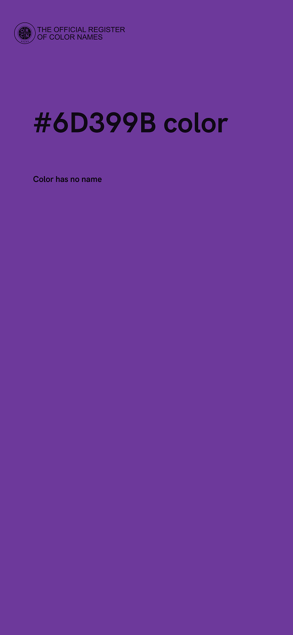 #6D399B color image