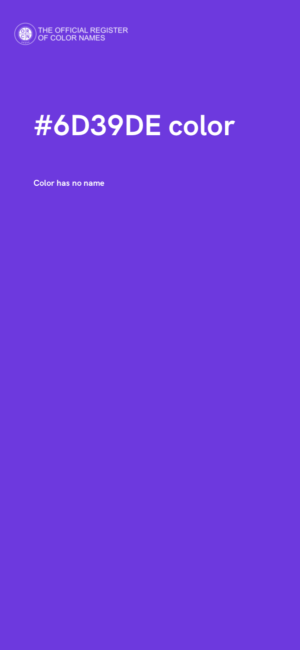 #6D39DE color image