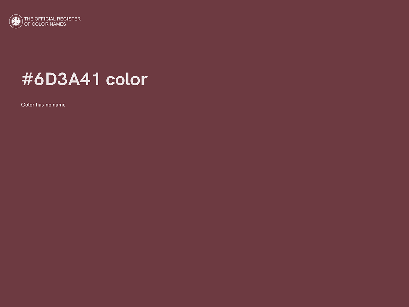 #6D3A41 color image