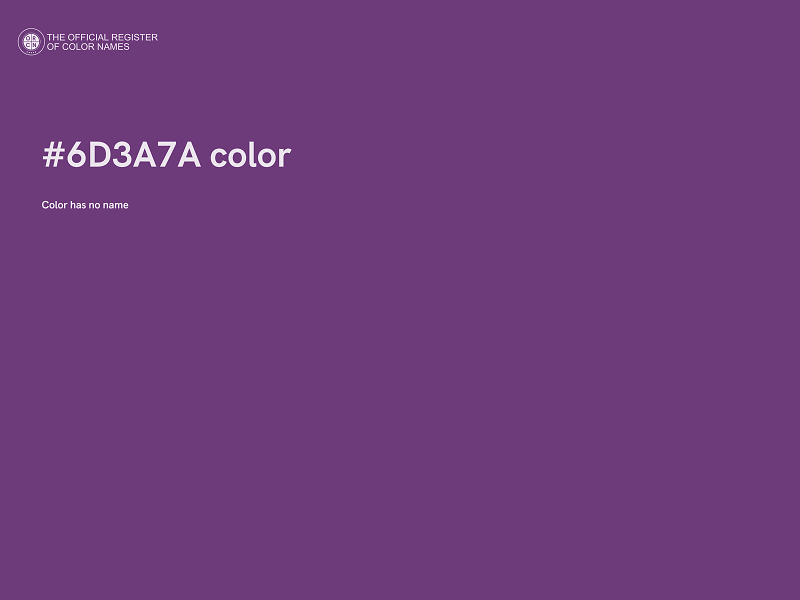 #6D3A7A color image