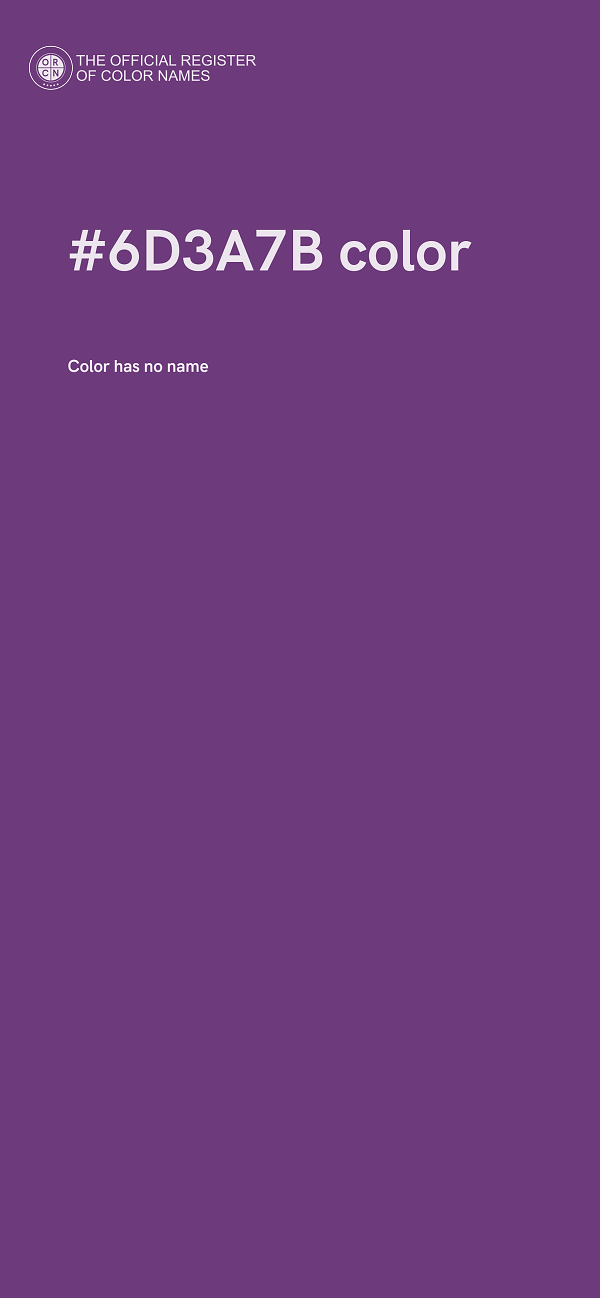 #6D3A7B color image