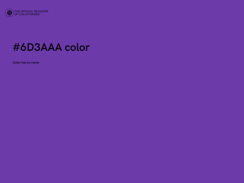 #6D3AAA color image