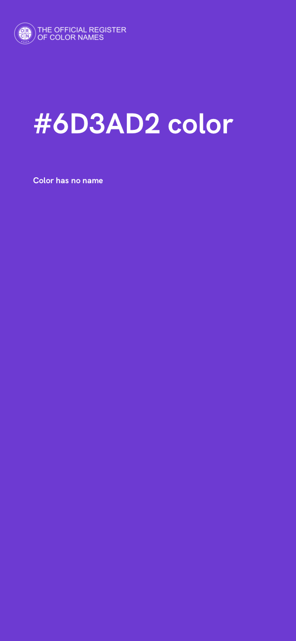 #6D3AD2 color image