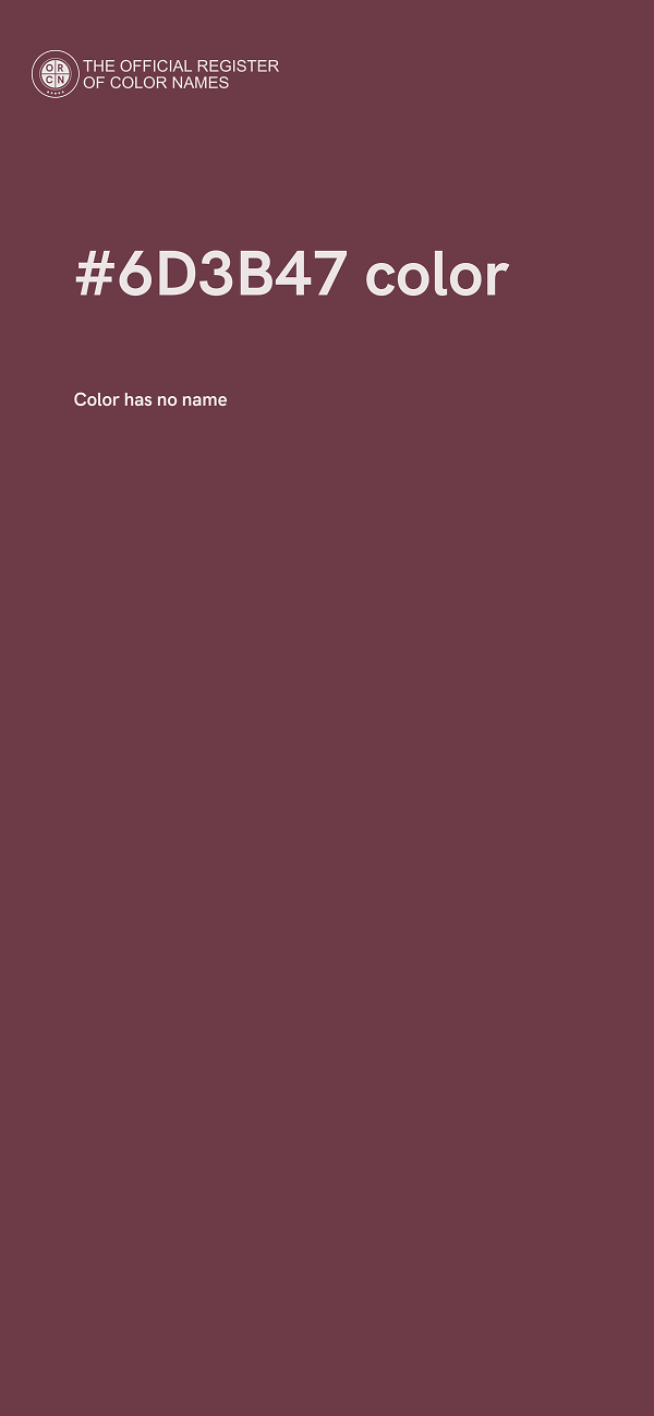 #6D3B47 color image