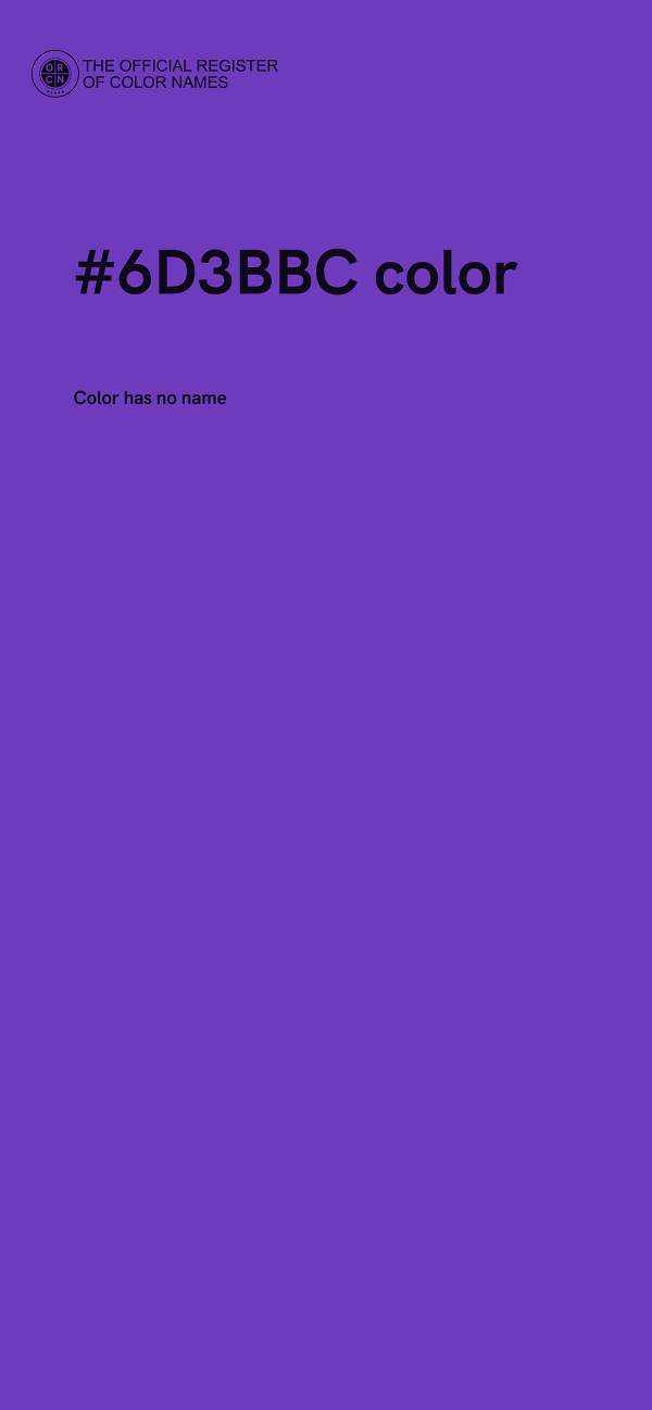 #6D3BBC color image