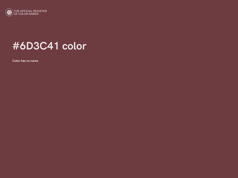 #6D3C41 color image