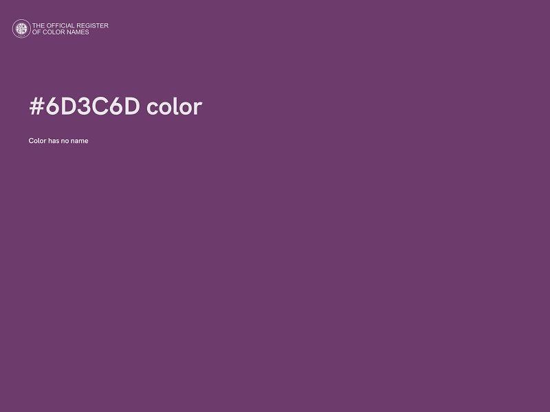 #6D3C6D color image