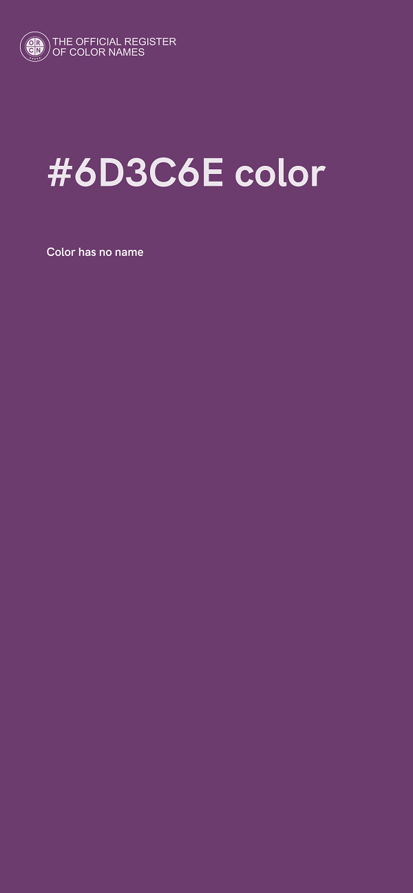 #6D3C6E color image
