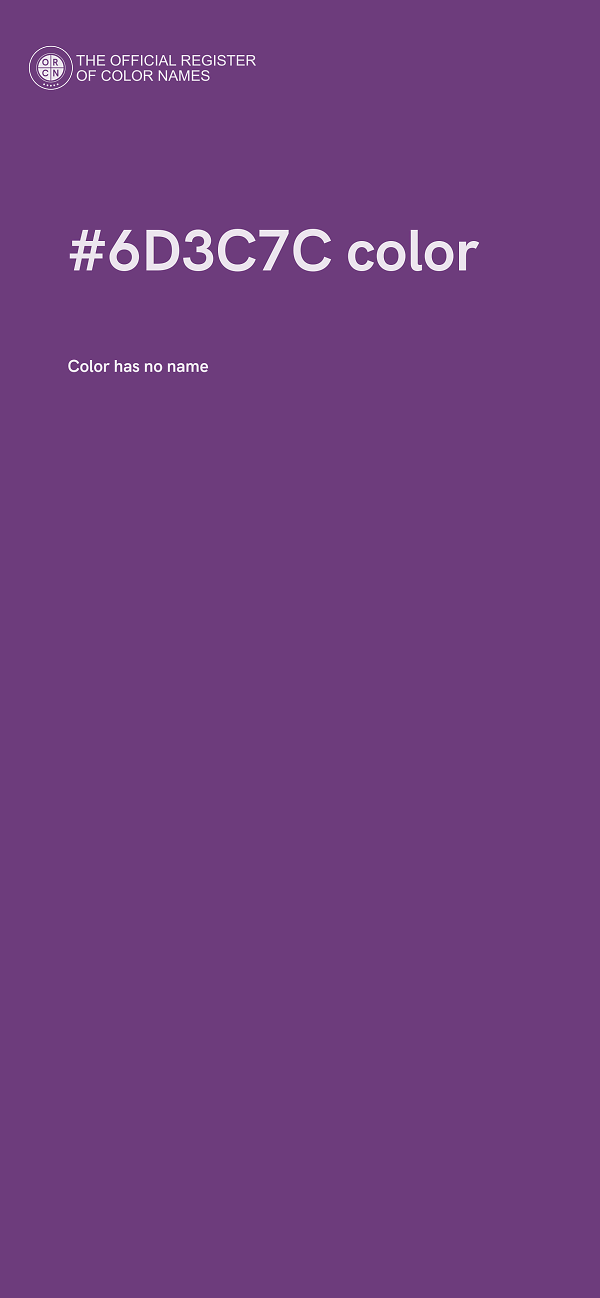#6D3C7C color image