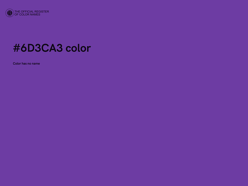 #6D3CA3 color image