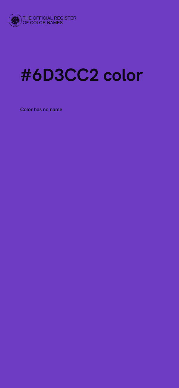 #6D3CC2 color image