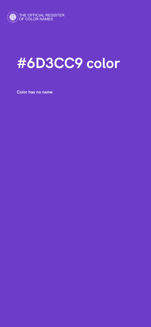 #6D3CC9 color image