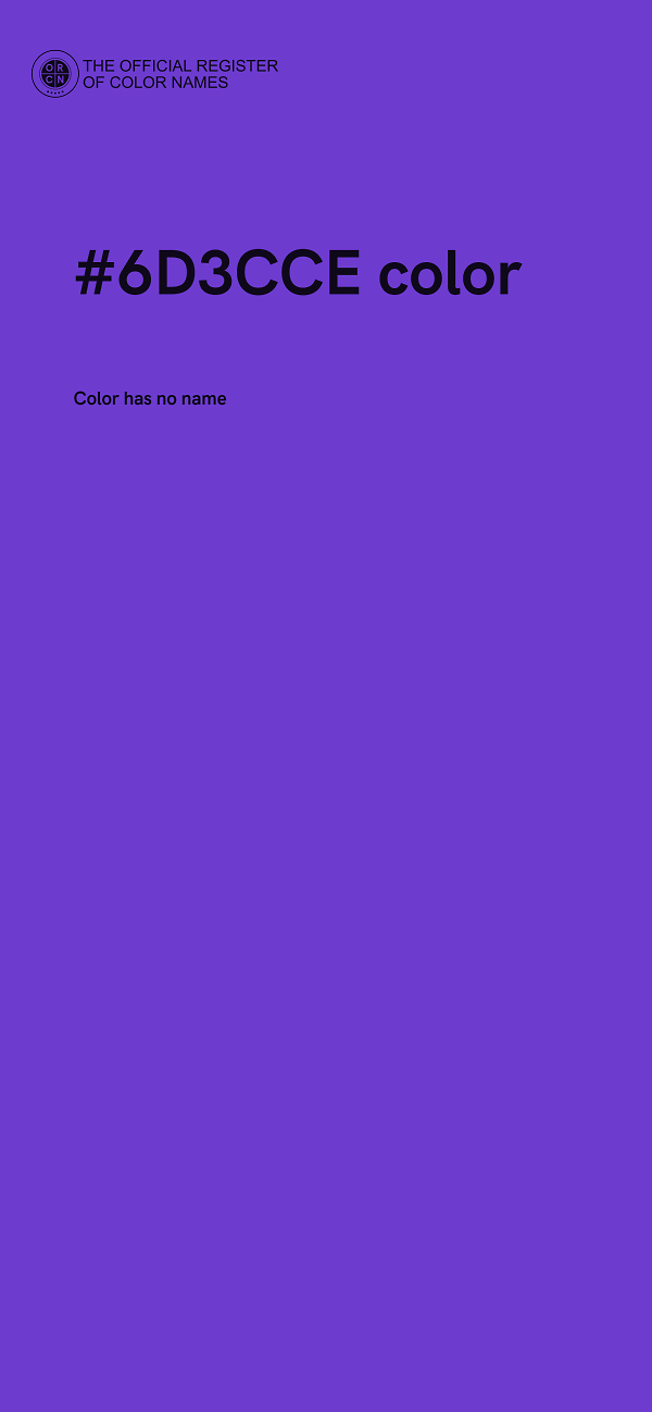 #6D3CCE color image