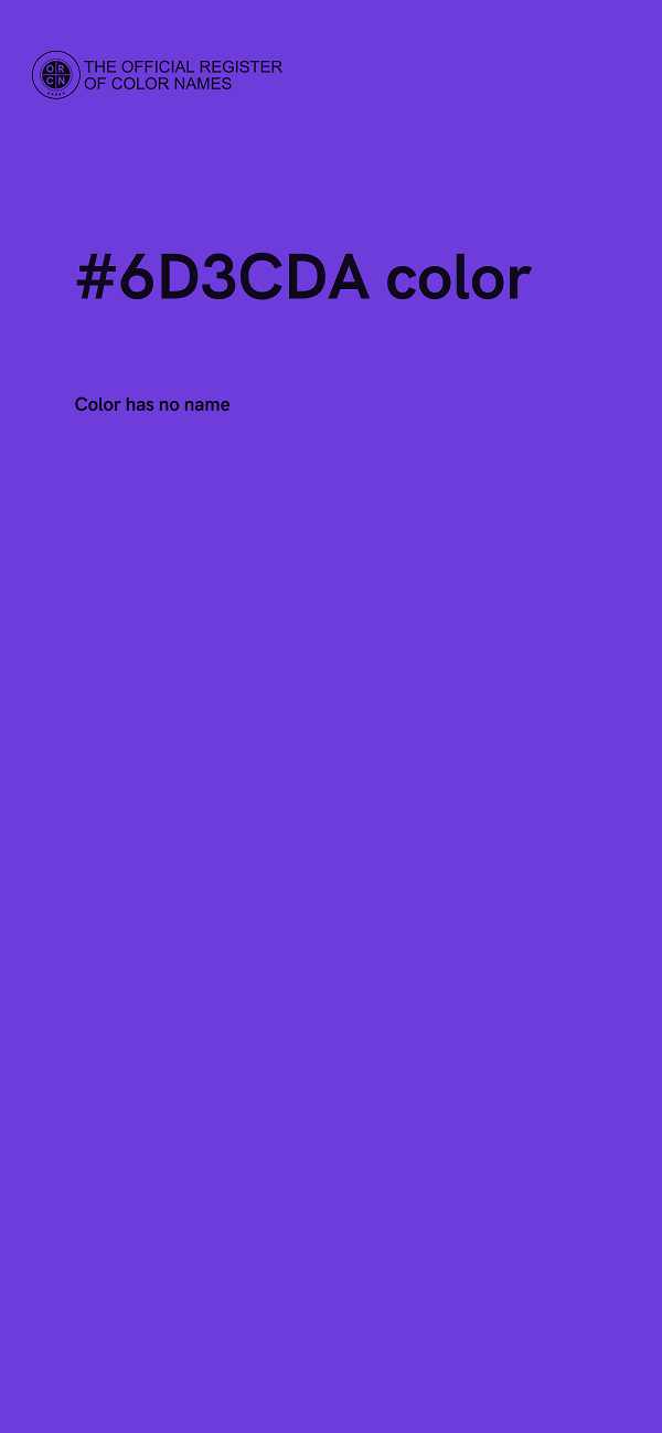 #6D3CDA color image