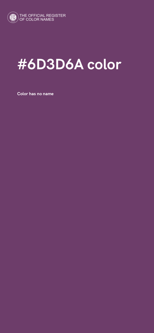 #6D3D6A color image