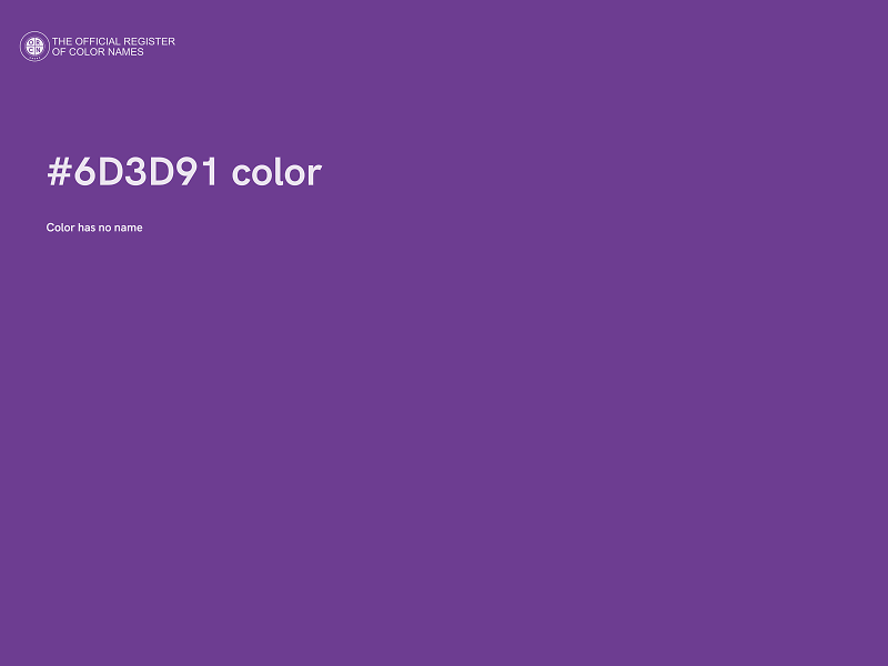 #6D3D91 color image