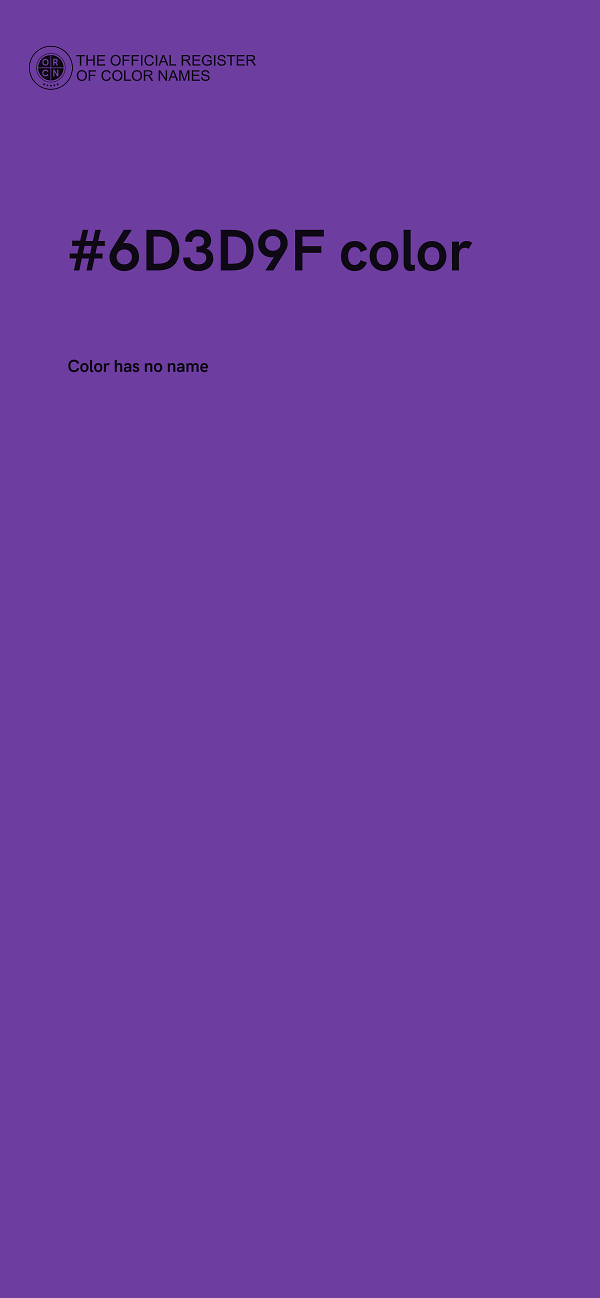 #6D3D9F color image