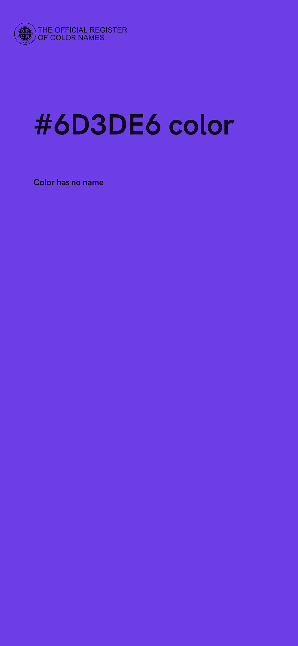 #6D3DE6 color image