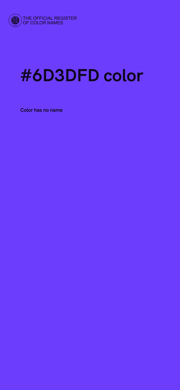 #6D3DFD color image