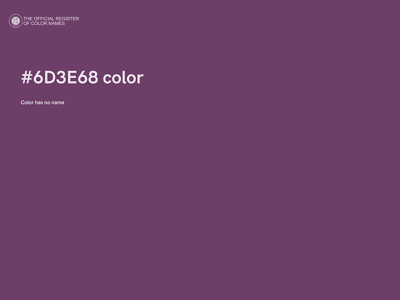 #6D3E68 color image