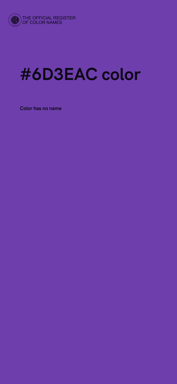 #6D3EAC color image