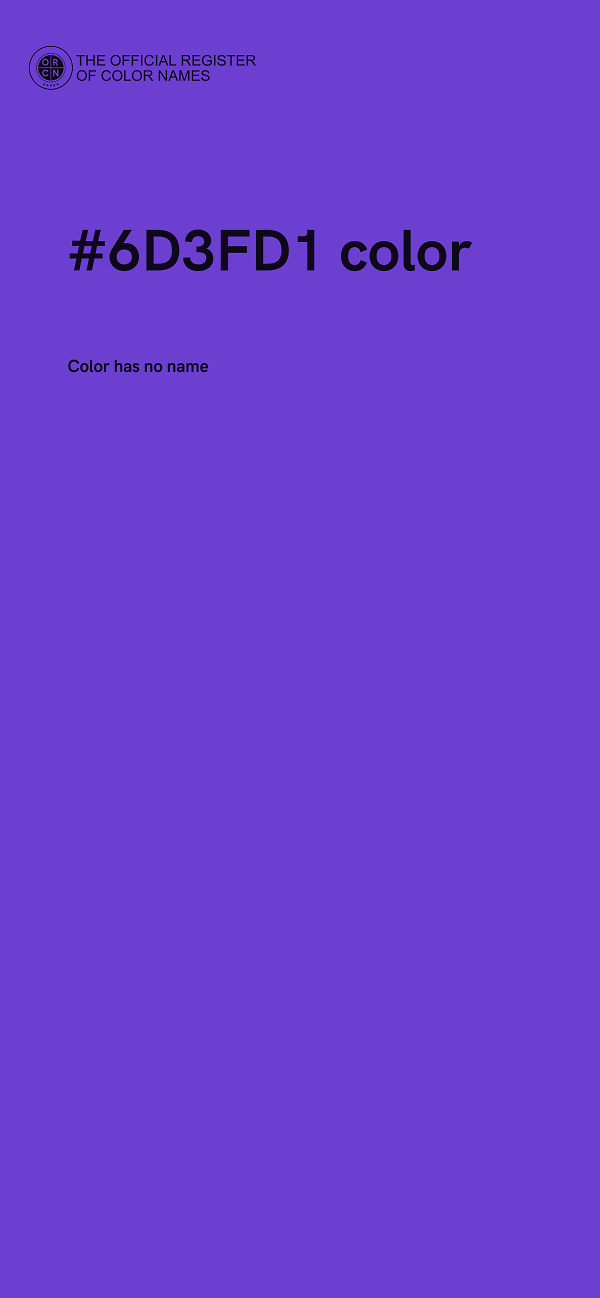 #6D3FD1 color image
