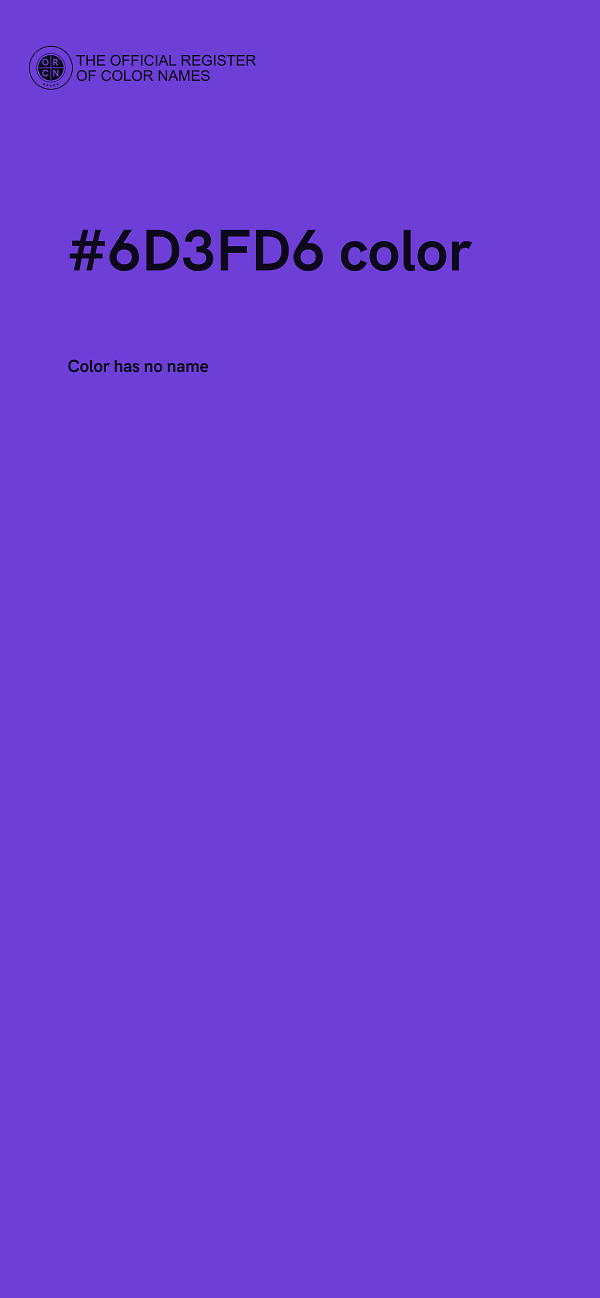 #6D3FD6 color image