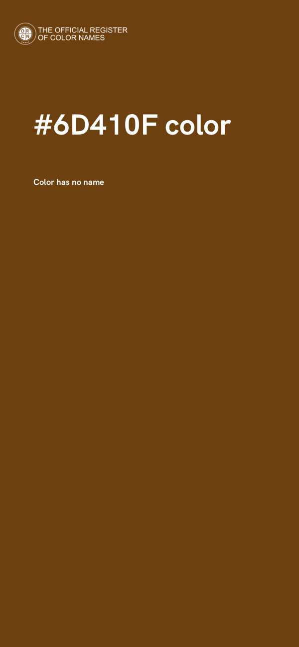 #6D410F color image