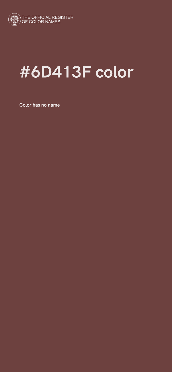 #6D413F color image