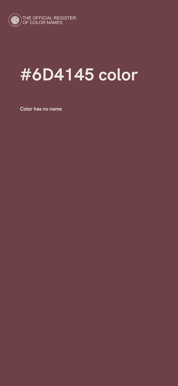 #6D4145 color image
